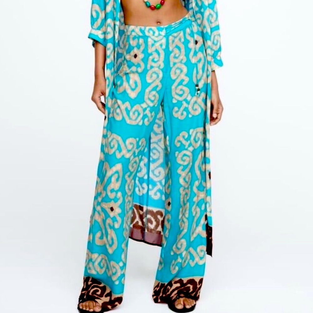 Zara  Flowing Printed Pants 7484/151